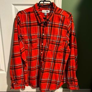 Flannel Button Up Shirt 🍁